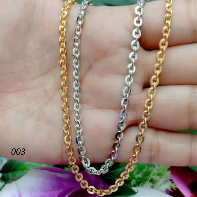 Set Kalung+Liontin Full Mata Hitam dan Putih