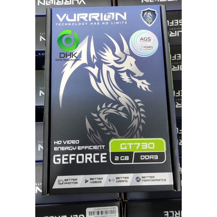 VGA VURRION NVIDIA GEFORCE GT730 2GB DDR3 128BIT GAMING