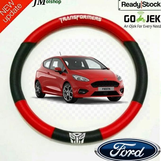 Sarung Stir Mobil Ford Fiesta Transformers Merah