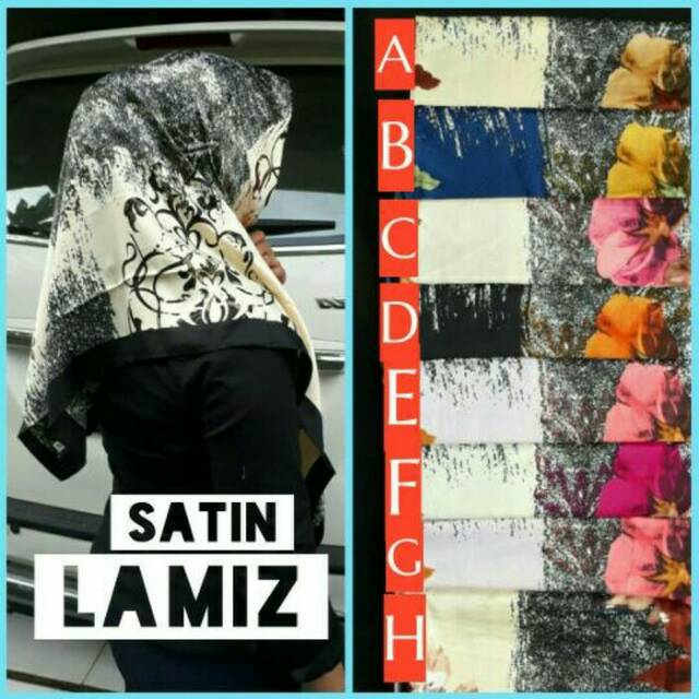 Jilbab Satin Lamiz