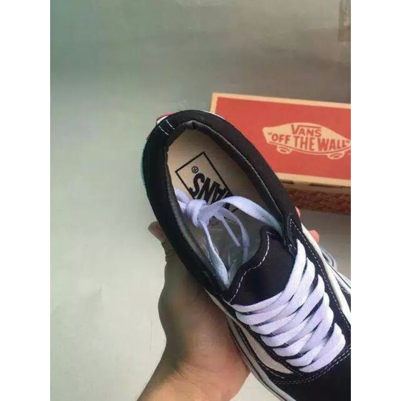 Sepatu vans oldskool black and white premium murah-6