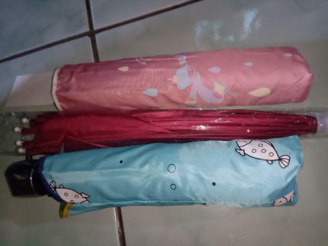 Payung Lipat 3 Motif Lukisan Anti Uv Japan Umbrella Rosida