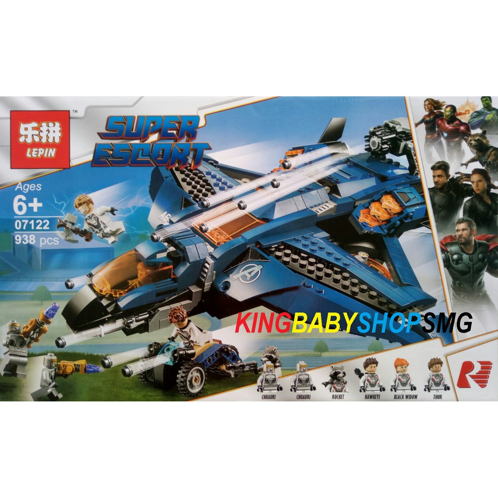 Lepin Super Escort 07122 Avengers Ultimate Quinjet