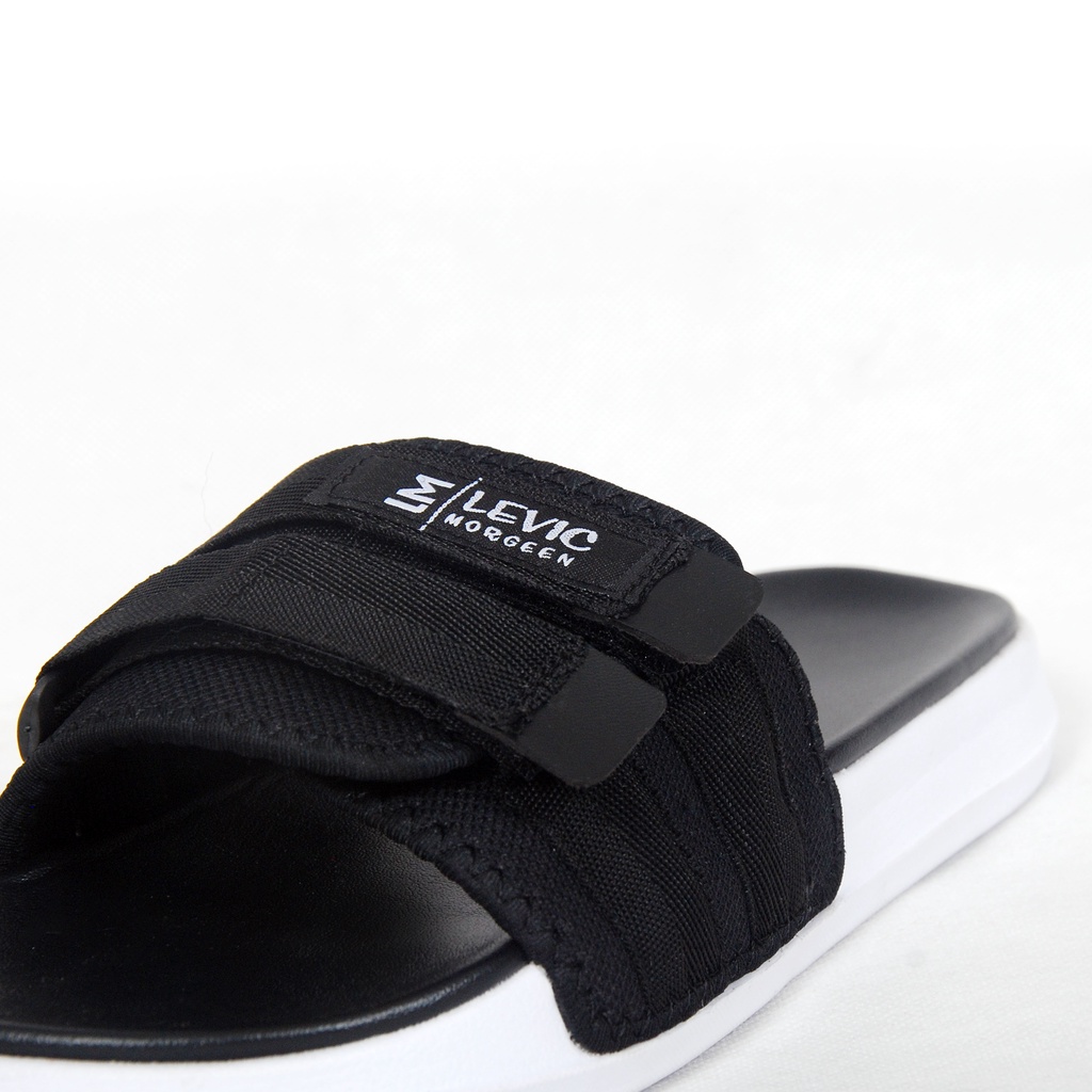 LEVIC MORGEEN SUNDO BLACK Sandal Slide Pria Wanita Stereo x Shopee Sandal Eksklusif GARANSI 3 BULAN / Sandal Slipper Premium Bergaransi Sandal Selop sandal slop