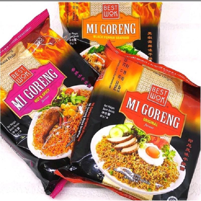

best wok mie goreng original hot spicy blackpepper seafood premium mi burung dara bestwok