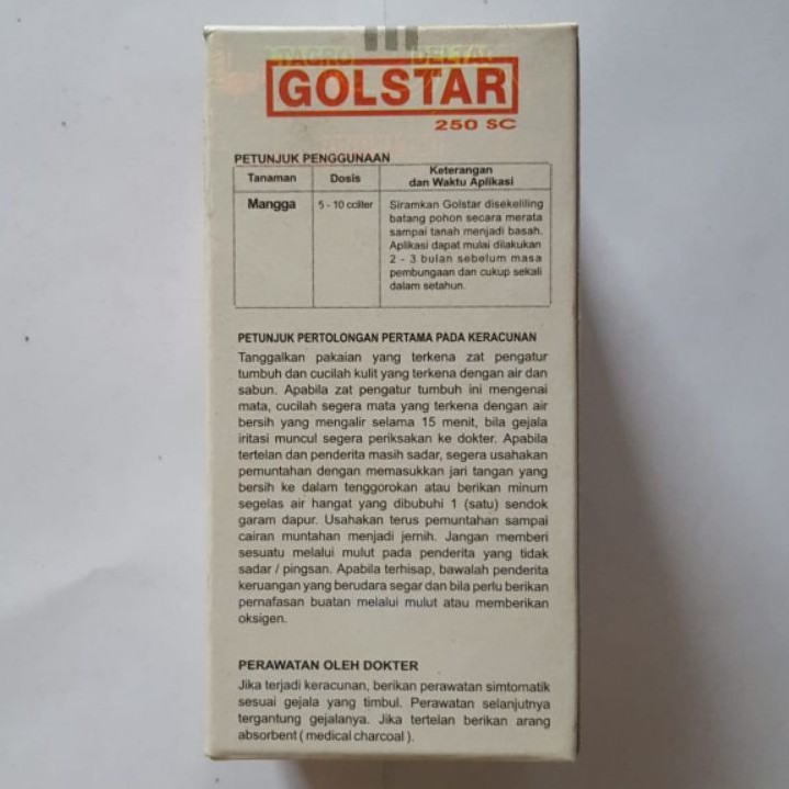 GOLSTAR 250SC 80ML ZPT Pupuk Perangsang Pertumbuhan Buah