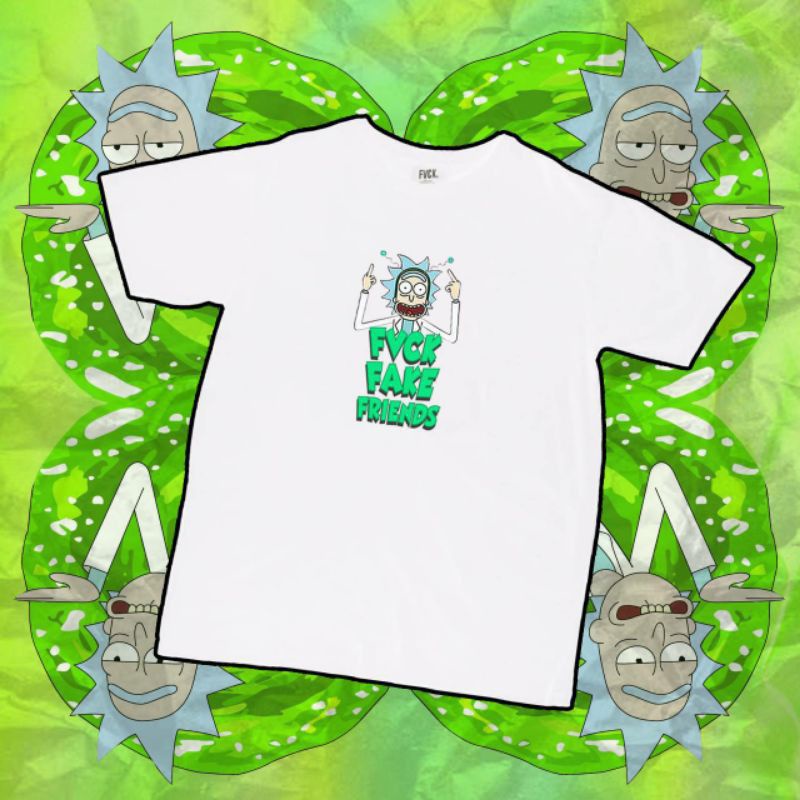 KAOS DISTRO FVCK-ID FAKE FRIENDS / KAOS PRIA WANITA