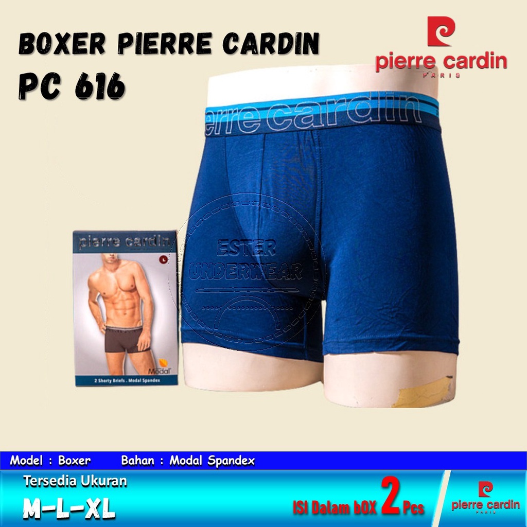 Celana Boxer Pria PIERRE CARDIN PC 616 ISI-2 PCS