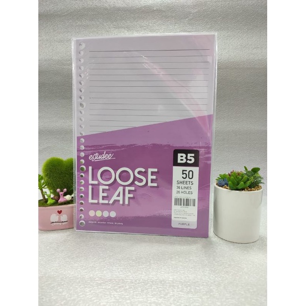 

Estudee loose leaf color B5-50 purple