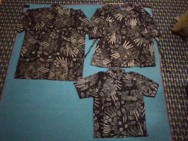 Batik Couple Keluarga Sania Ruffle Ori Ndoro Jowi Dnt Manggar Abu