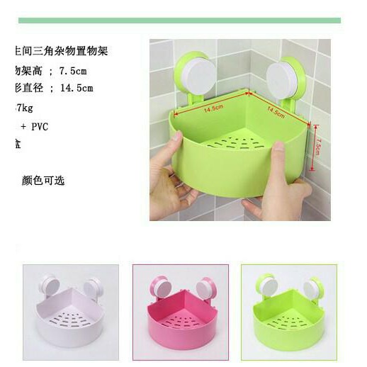 BEST rak sudut kamar mandi tanpa paku