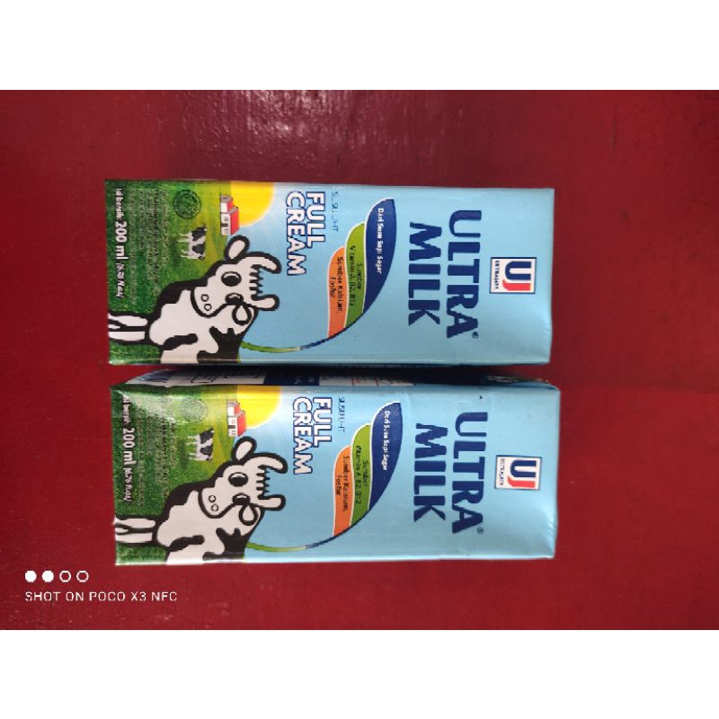 

ultra milk susu uht full cream 200 ml