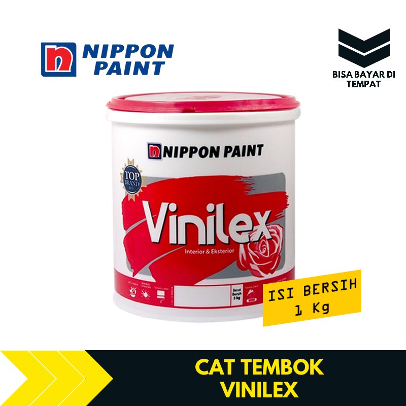 Cat Tembok &amp; Dinding Nippon Paint Vinilex 1 Kg Putih TBMS1100
