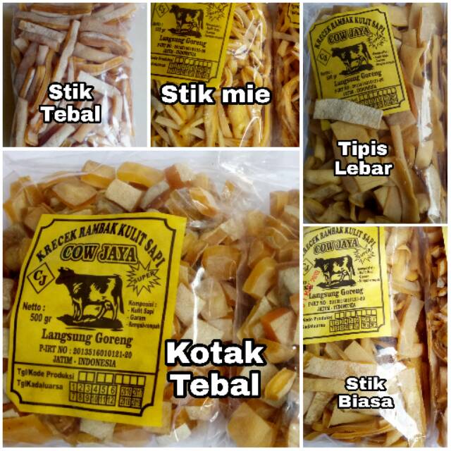 

[TERLENGKAP] PRODUSEN Krecek Rambak kulit sapi Krupuk / Kerupuk Kulit Sapi SUPER 500gr