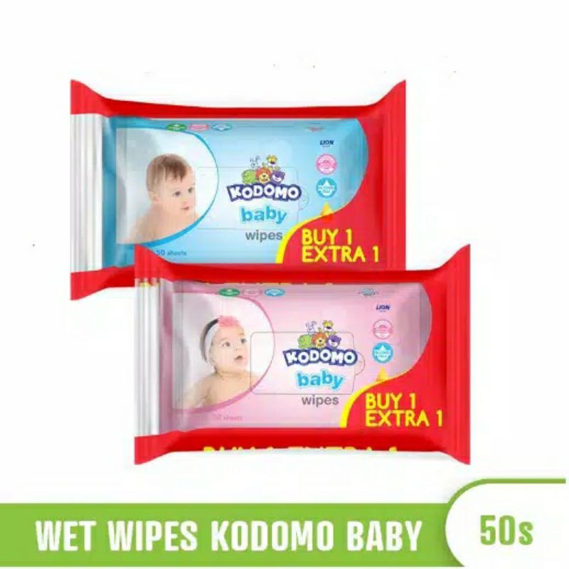 Kodomo Wipes / Tisu Basah 50sheet