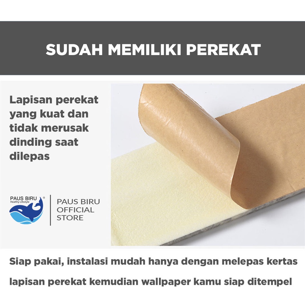 Paus Biru - Wall Border List / Wallborder Foam 3D / List dinding 3D 2.3 M-3