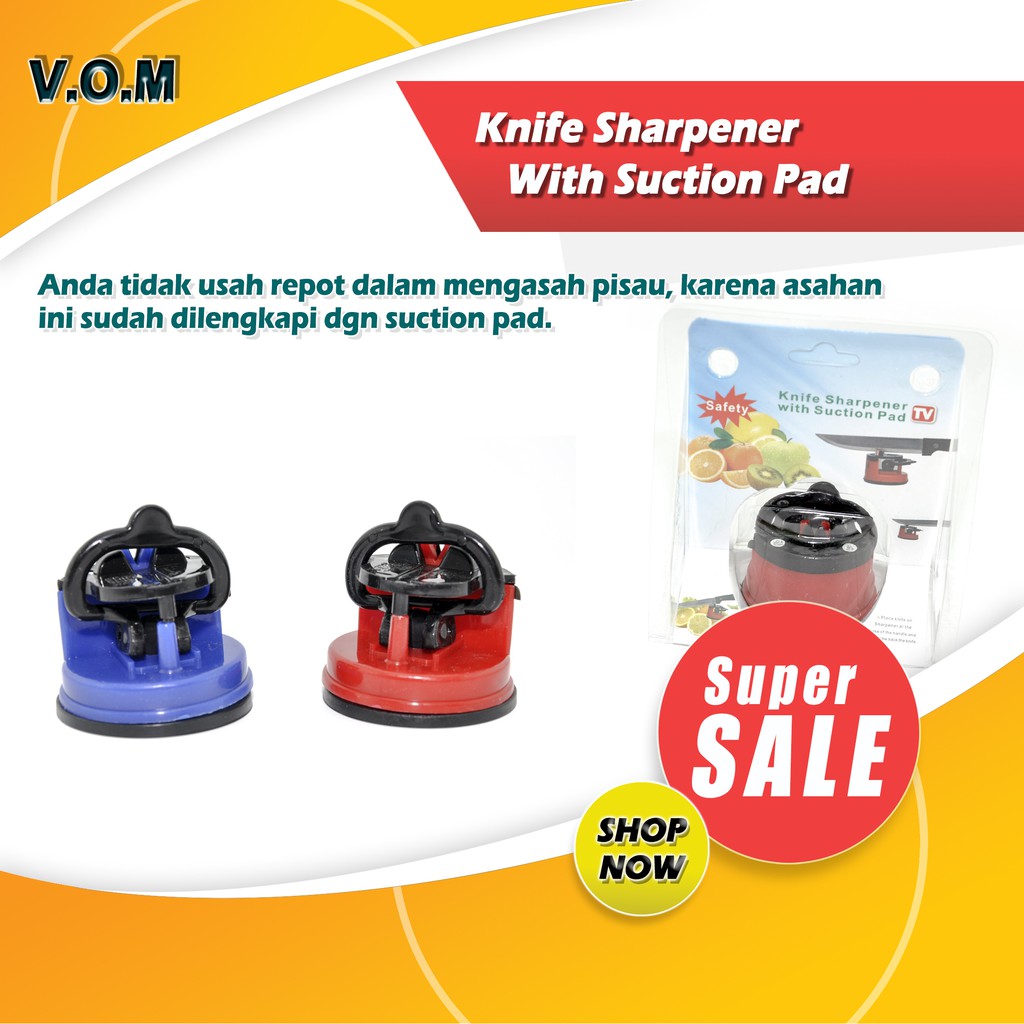 VOM Knife Sharpener With Suction Pad / Asahan Pisau - 147