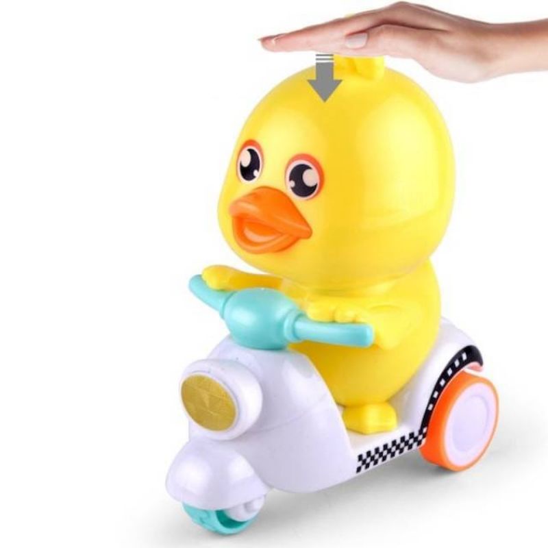 Mainan Anak Motor Bebek Pull Back Berjalan Tanpa Remote Dan Baterai