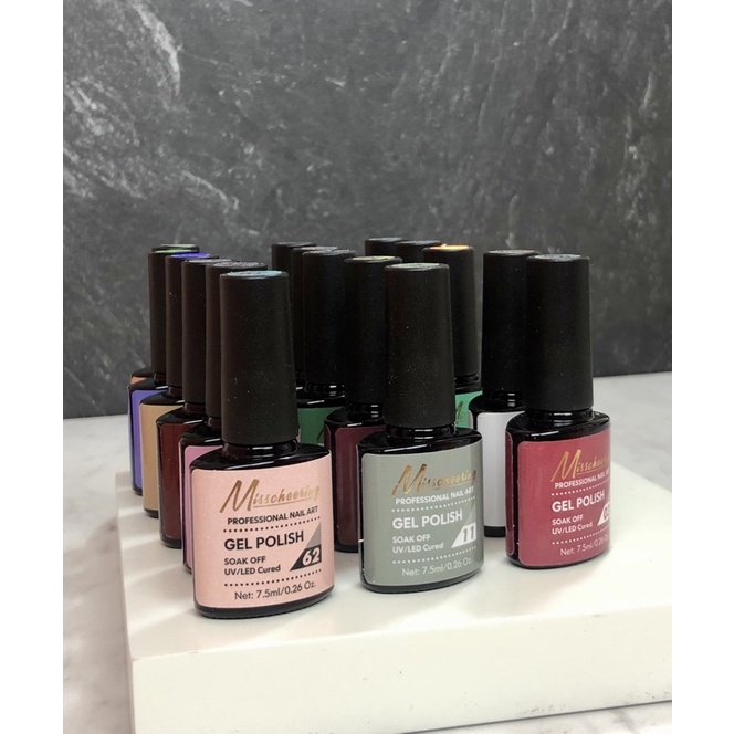 [1 BOTTLE 1 COLOR] MISSCHEERING NAIL GEL POLISH 7.5ml UV GEL POLISH