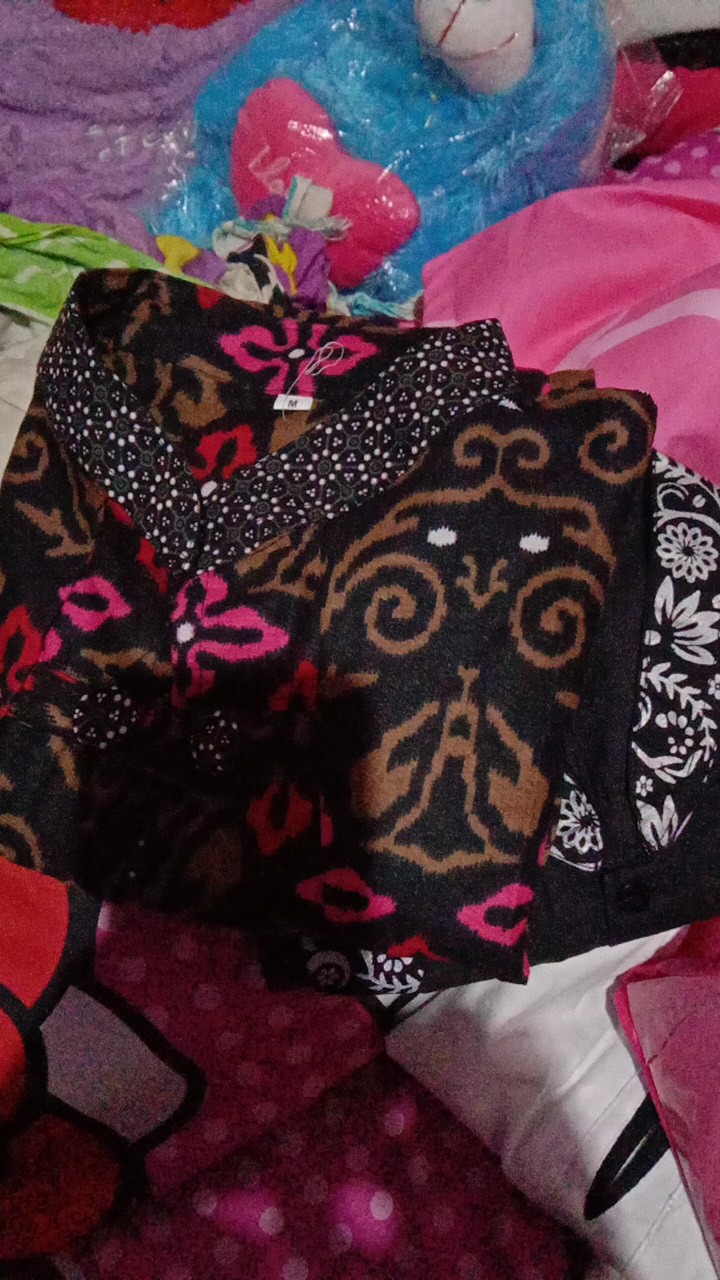 Atasan Batik Dolby Dolbi Dobby Doby Tenun Sutra Tulis Halus Katun Atbm Baron Sarombit Atasan