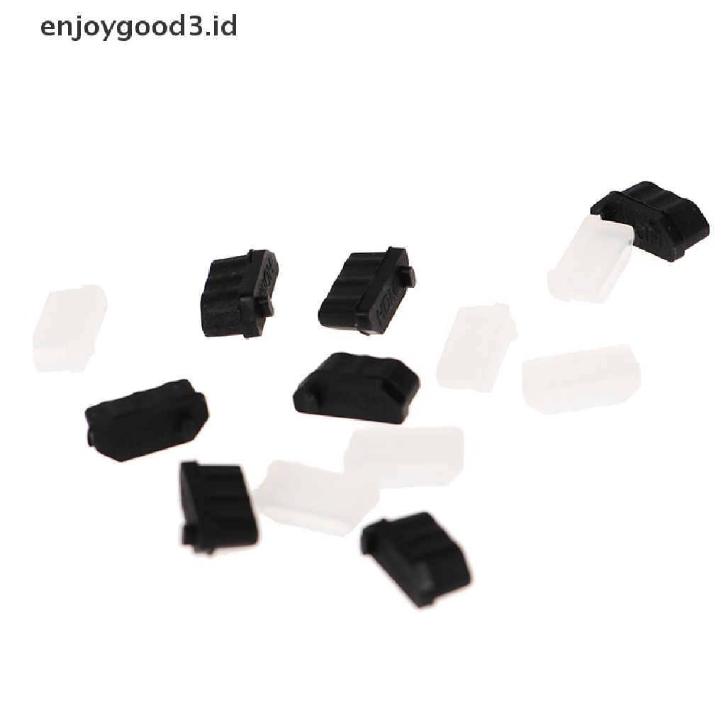 (Rready Stock) 10 Pcs Cover Penutup Port HDMI Female Bahan Karet Anti Debu (ID)