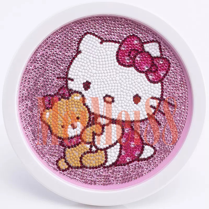 5D Diamond Painting DIY Kids Craft lukisan kristal FREE Frame - HELLO KITTY