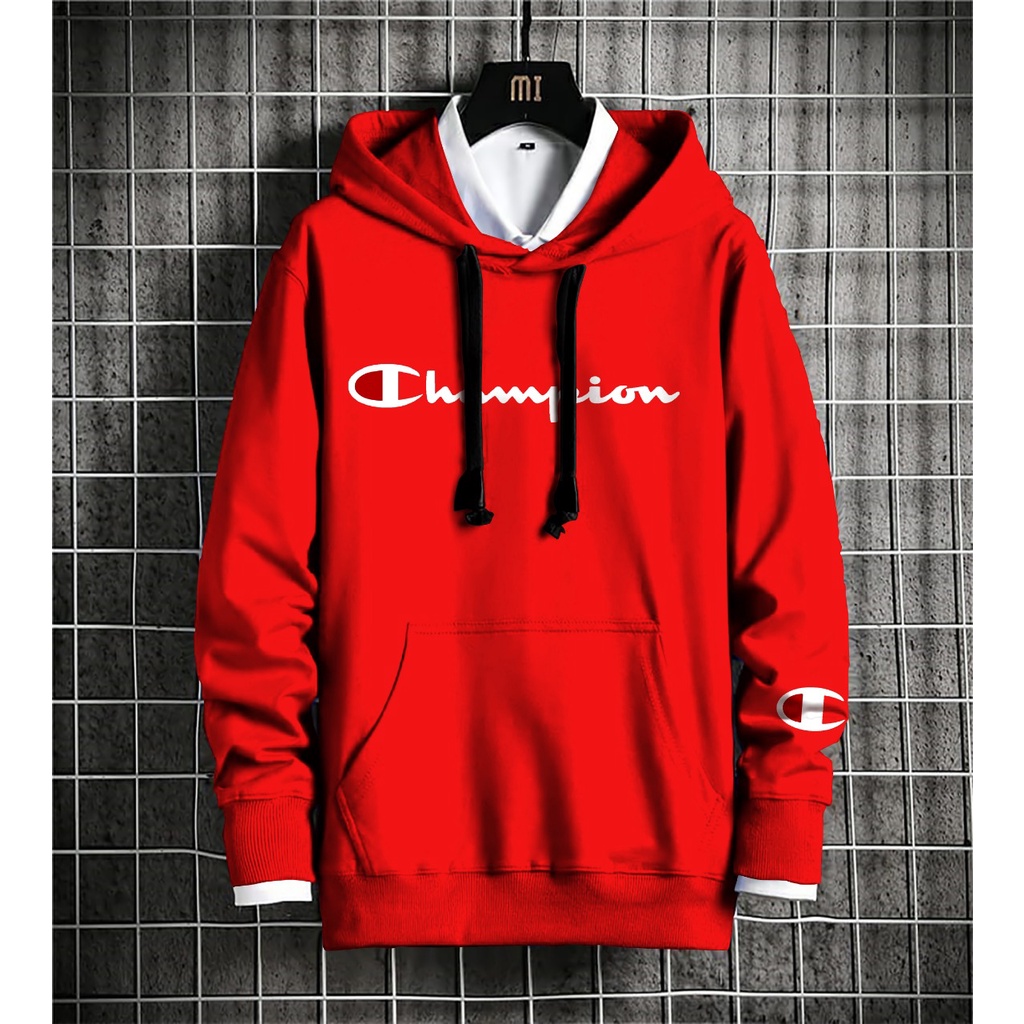 Bisa COD Hoodie Pria / Hodie Pria / Jaket Pria ChampLon Jumper Pria Bahan Fleece UK L-XL