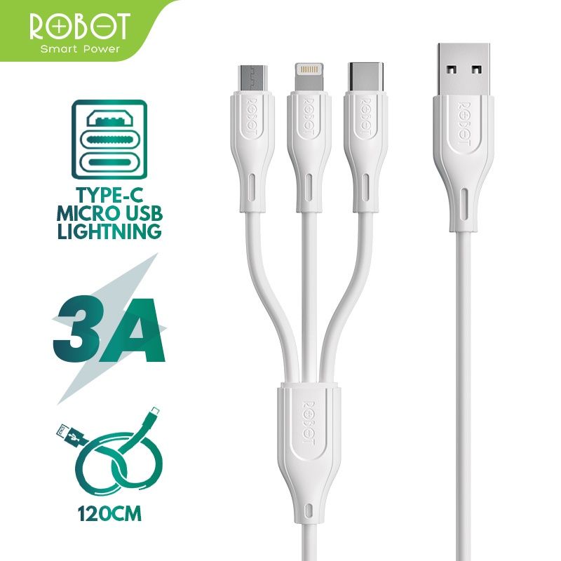 Robot RDY120 Kabel Data Quick Charging 3 in 1