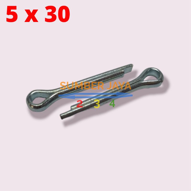 

split pen 5x30 mm / spi pen / cotter pin / split pin TERMUARAH