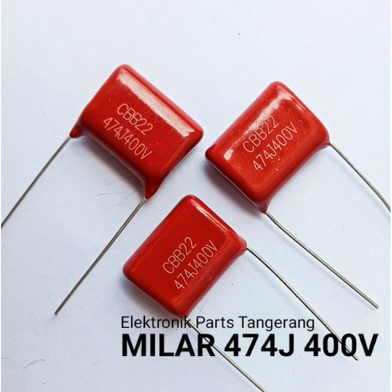 KAPASITOR MILAR 474J 400V CAPACITOR MILAR 474J 400V KAPASITOR MILAR 474K 400V CAPACITOR MYLAR 474J 4