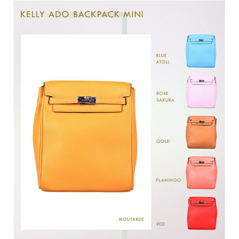 Tas punggung wanita kulit sapi asli women leather bag Kelly Ado 18