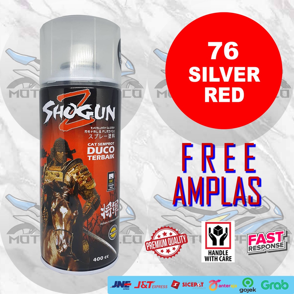 Cat Semprot Shogun Z Silver Red / Merah 76 - Pilok Pylox