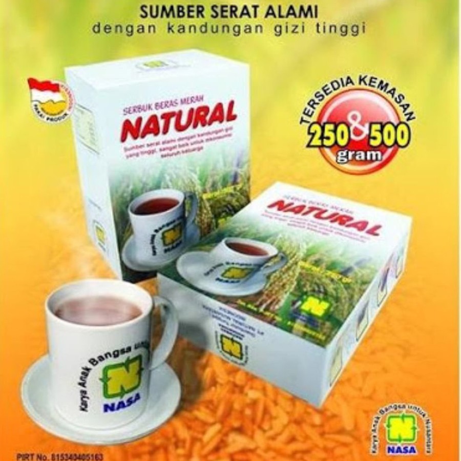 

BEST SELLER Serbuk Beras Merah Natural Nusantara Original kemasan 250 gr