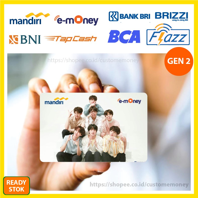 KARTU E MONEY BTS LOVE YOURSELF KPOP 43 ETOLL EMONEY MANDIRI FLAZZ BCA TAPCASH BRI BRIZZI - 1 SISI