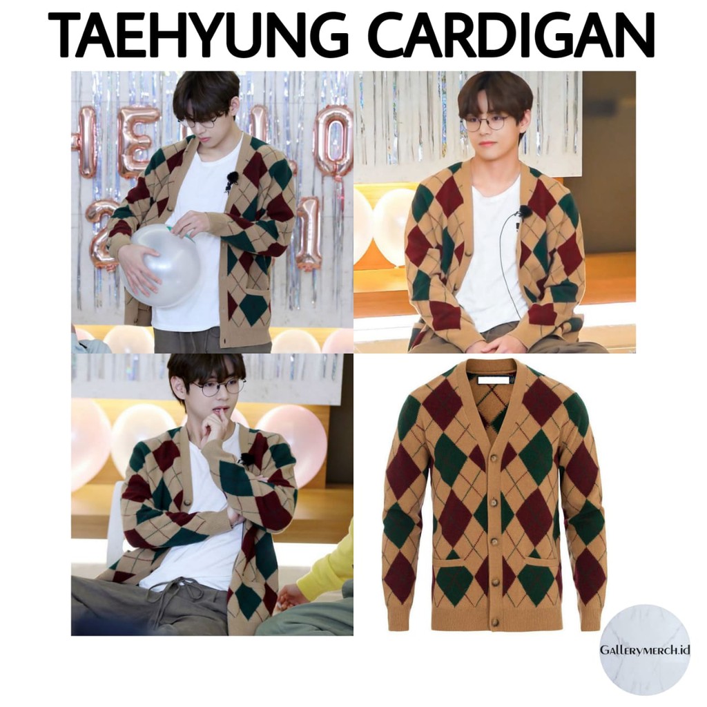 [READY STOCK] TAEHYUNG CARDIGAN RUN BTS