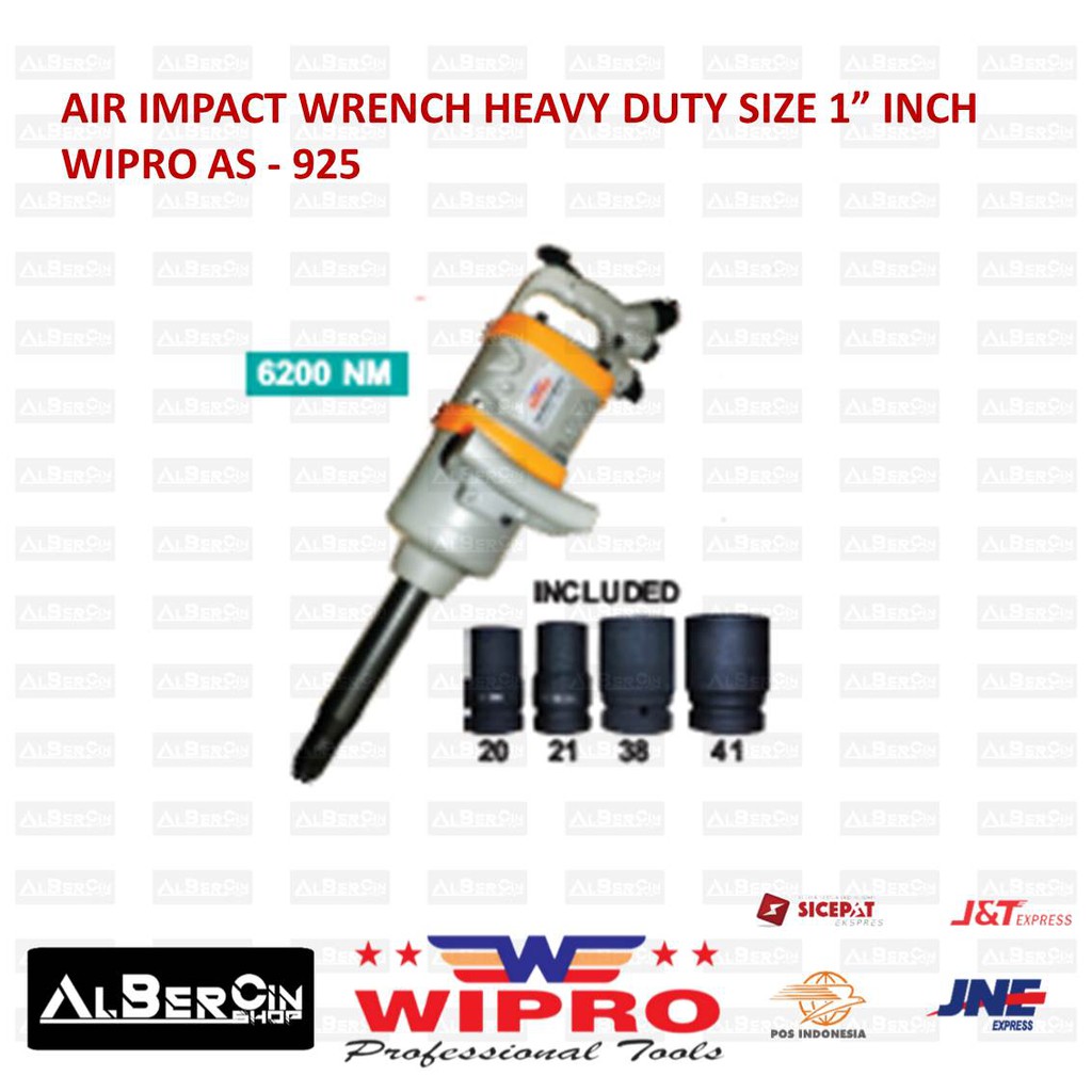 Air Impact Wrench Heavy Duty Size 1 inch 1inch Wipro AS925 AS-925