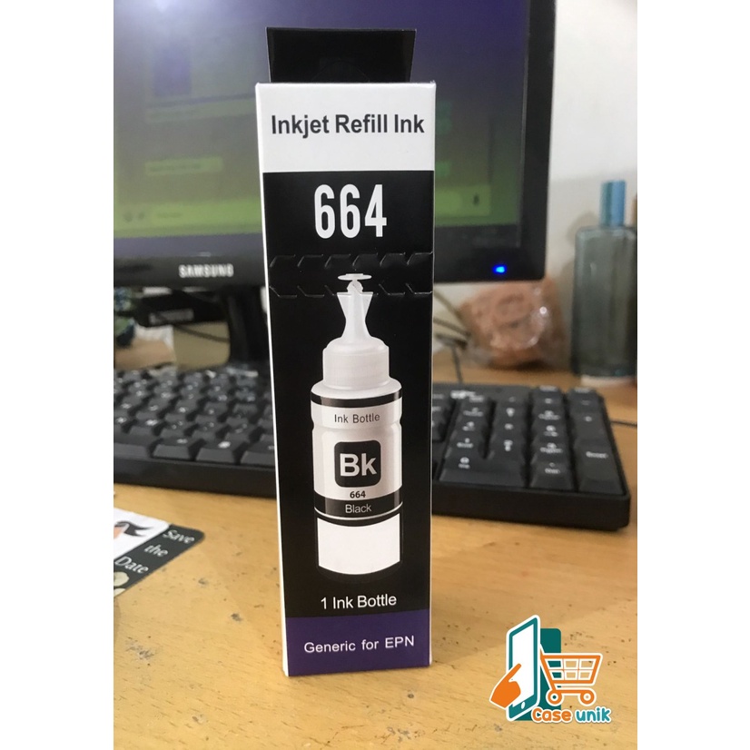 REFILL TINTA INK INKJET ISI ULANG PRINTER EPSON L100 L101 L110 L200 L210 L211 L300 L301 L303 L350 L351 L355 L455 L550 L551 L555 L558 L800 L801 70 ML CS3494