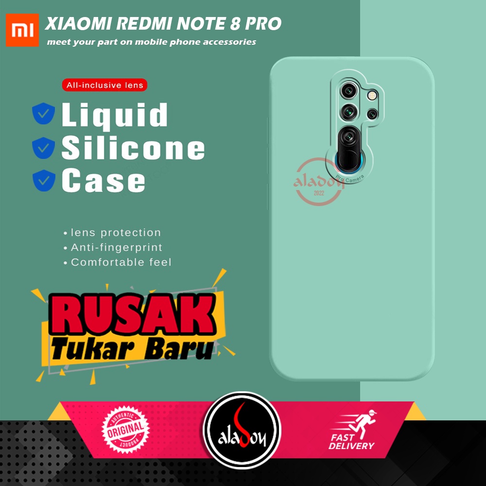 Case Xiaomi Redmi Note 8 Pro Soft Case Liquid Silicone Pro Camera Premium Casing