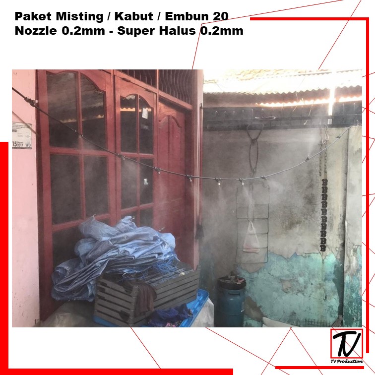 Paket Misting / Kabut / Embun 20 Nozzle 0.2/0.3mm