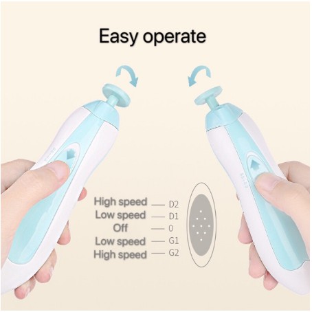 Baby Automatic Nail Trimmer / Gunting Kuku Bayi / Pemotong Kuku Bayi Clippers Set Tool