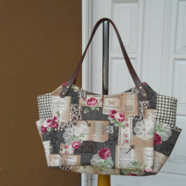 Tas kain shabby chic