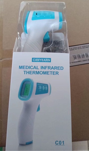 Thermometer Infared Forehed tanpa kontak non contact pengukur suhu badan