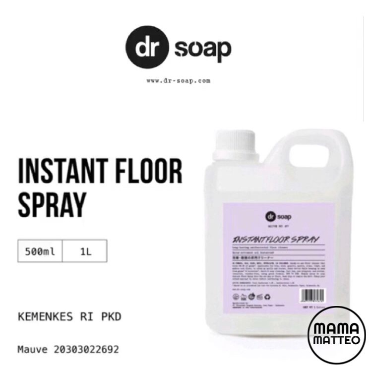 DR SOAP Instant Floor Spray 1L / Mauve / Vacuum / Robot Cleaner / BANDUNG