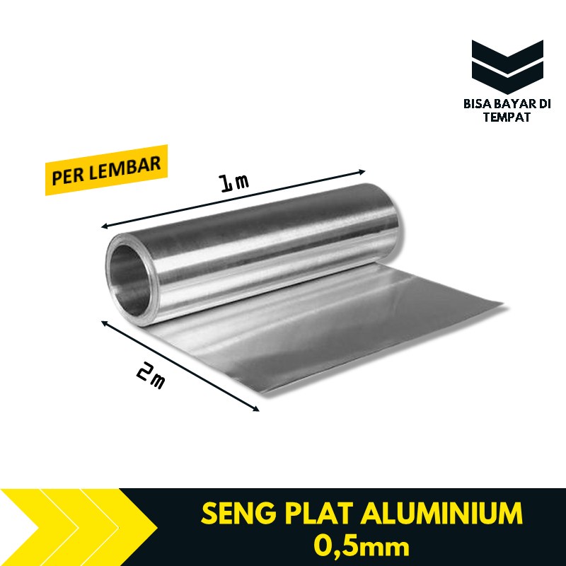 Seng Plat Aluminium Alumunium 0,5mm Lembaran TBA1240