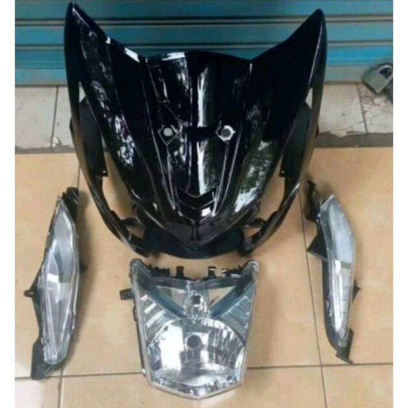 Tameng Depan Beat Fi Hitam Reflektor Lampu Depan Lampu Sein Sen Beat Fi 2012 2013 2014 2015