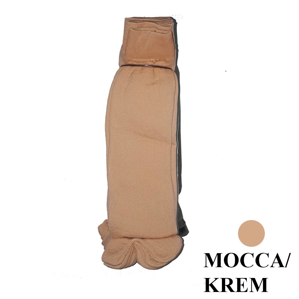 Kaos Kaki Jari Jempol Polos Varian Warna Lusinan-MOCCA KREM