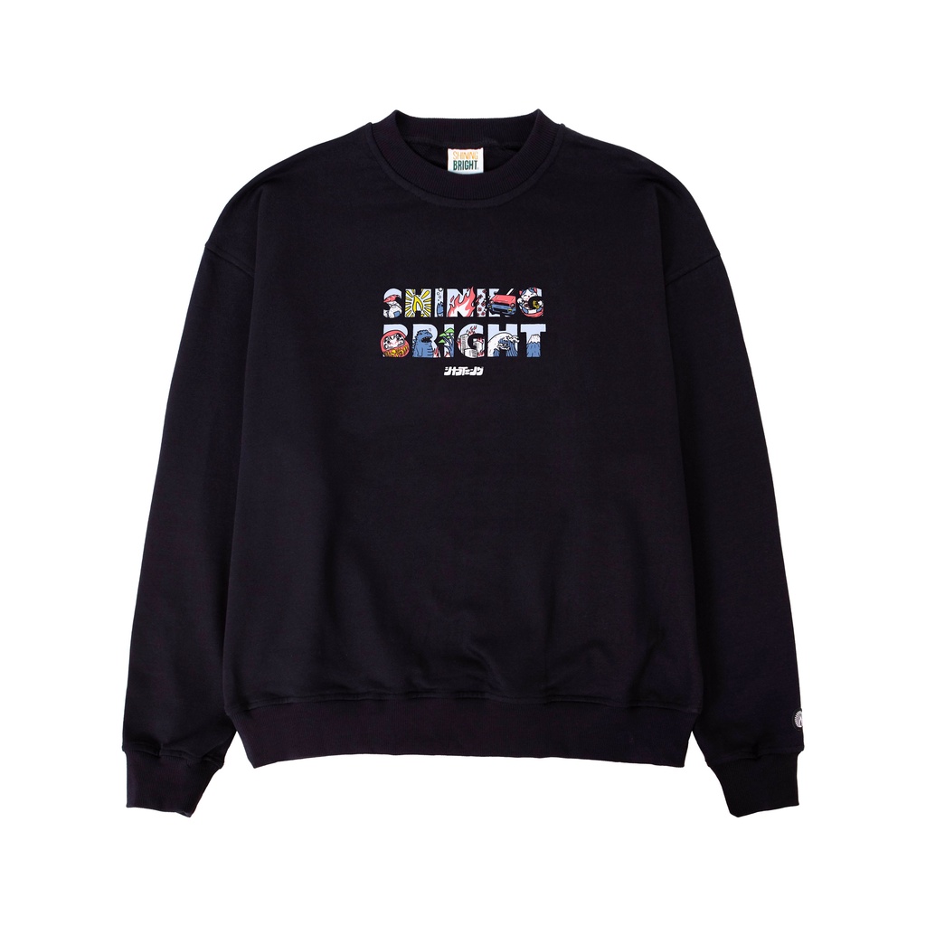 Shining Bright Domestic Crewneck - Black