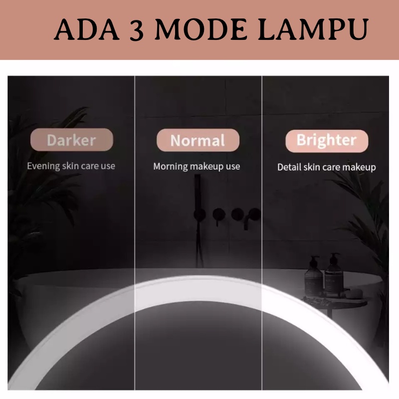 [IZUNA] LAMPU LED MIRROR CERMIN MAKE UP / LAMPU LED RIAS WAJAH / CERMIN MAKE UP MEJA