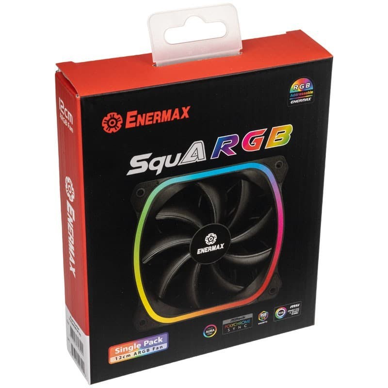 Enermax SquA RGB Single Pack 12CM UCSQARGB12P-SG