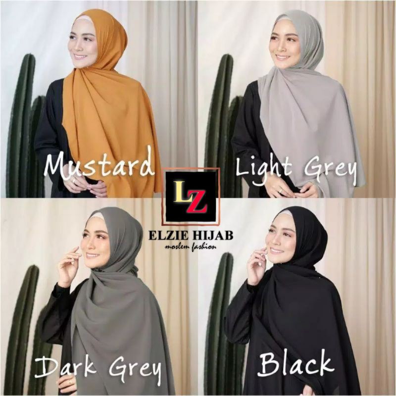 ELZIE HIJAB | 200 X 75 PASHMINA DIAMOND JUMBO